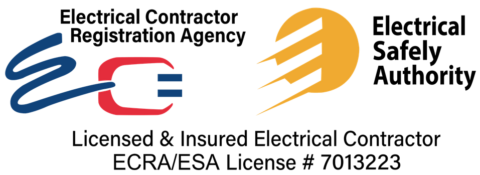 ECRA and ESA licensed electrical contractor, licence 7013223